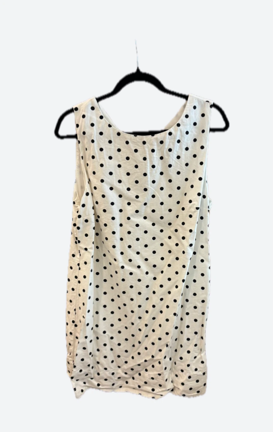 Gap White Polka Dot Sleeveless Dress