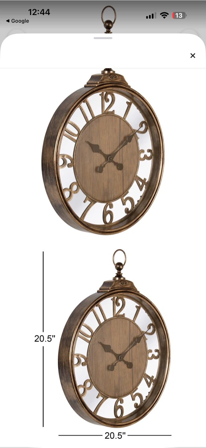 Williston Forge Hardoby Wall Clock