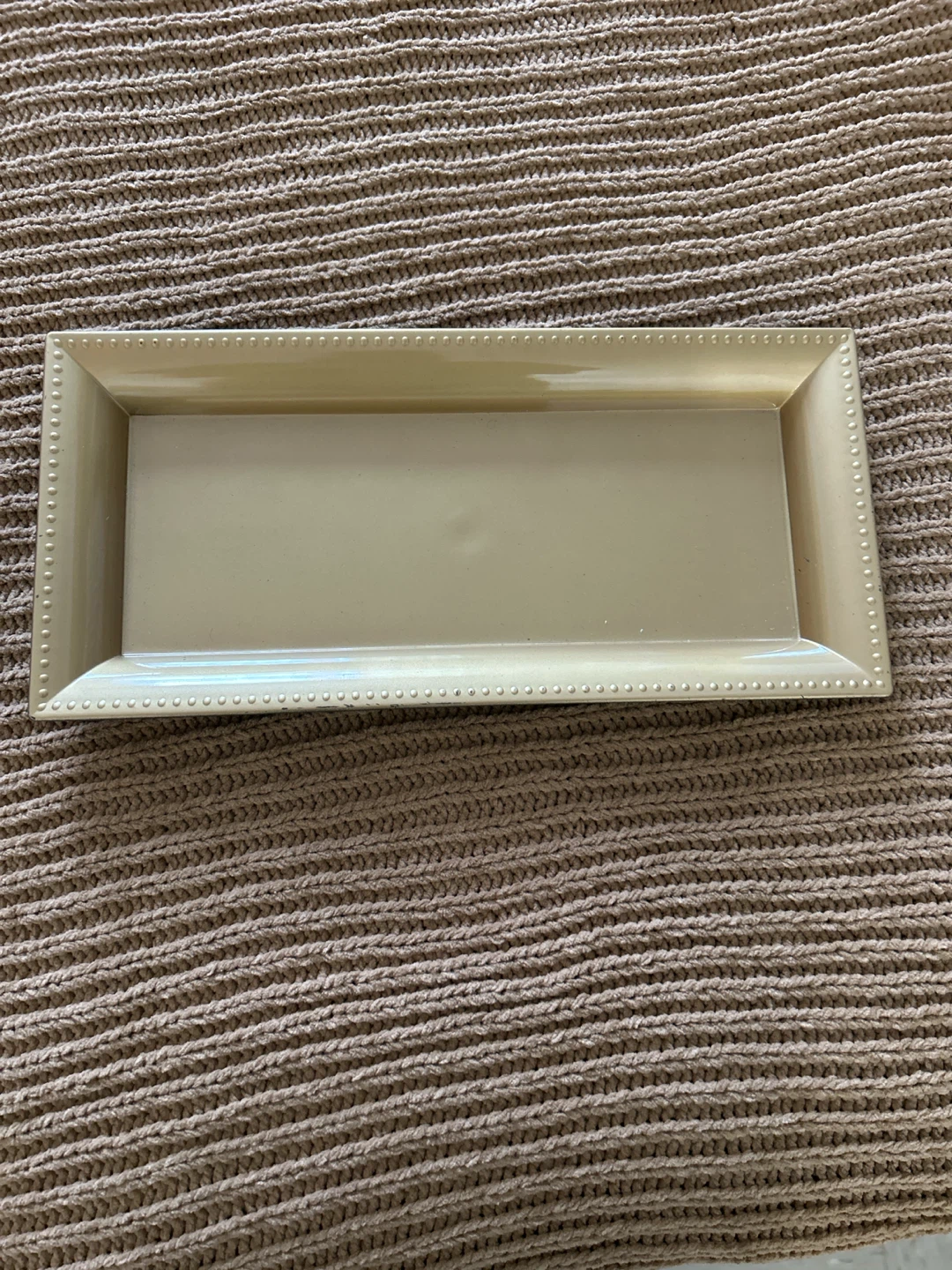 Gold Rectangular Decorative Tray 🏈