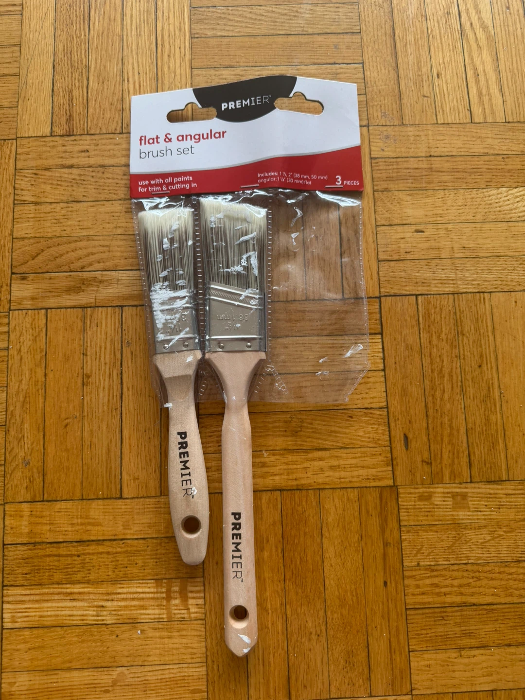 Premier Flat & Angular Paint Brush Set - photo 2
