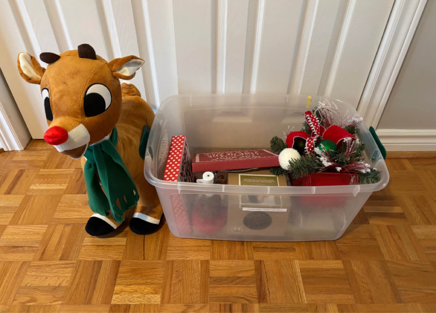 Christmas Decor Bundle with Rudolph Plush