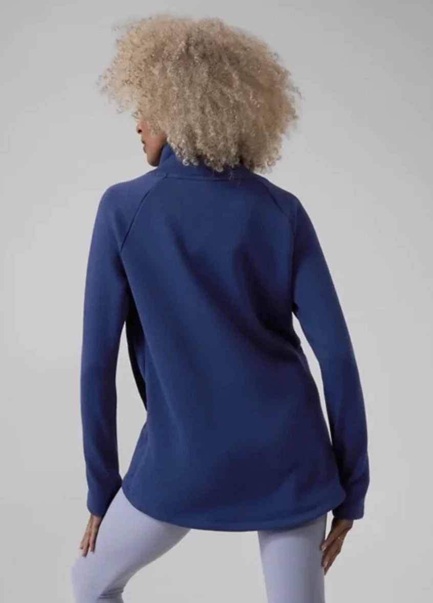 New Athleta Cozy Karma Asymmetric Pullover, 1X 🏈 - photo 3