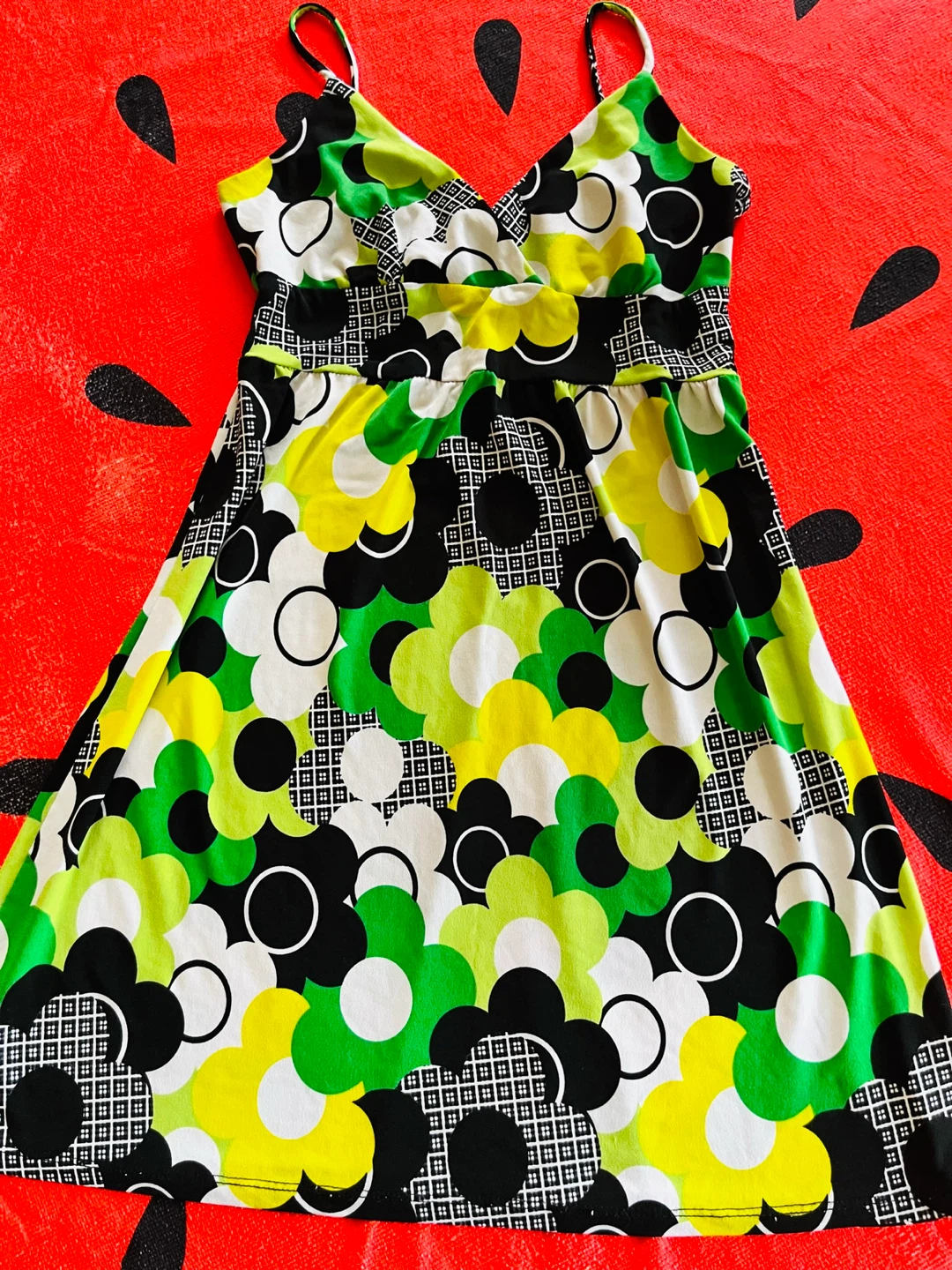 Vintage Floral Print Sundress  - small