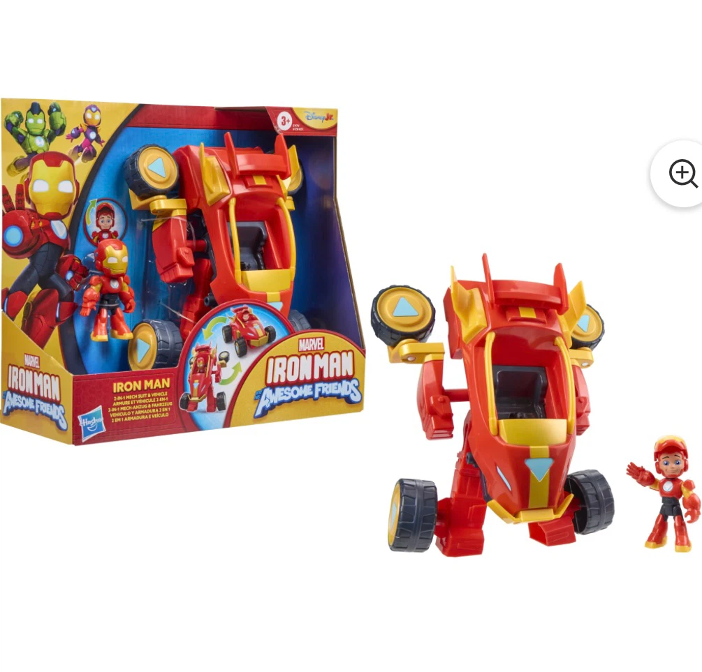 🚗 Marvel Iron Man 2-in-1 Mech Suit & Vehicle – NEW! ⚡