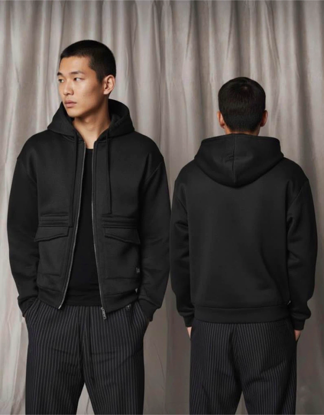 🏈 SUMWON Designer Athletic Full Zip Hoodie Size XL - photo 2