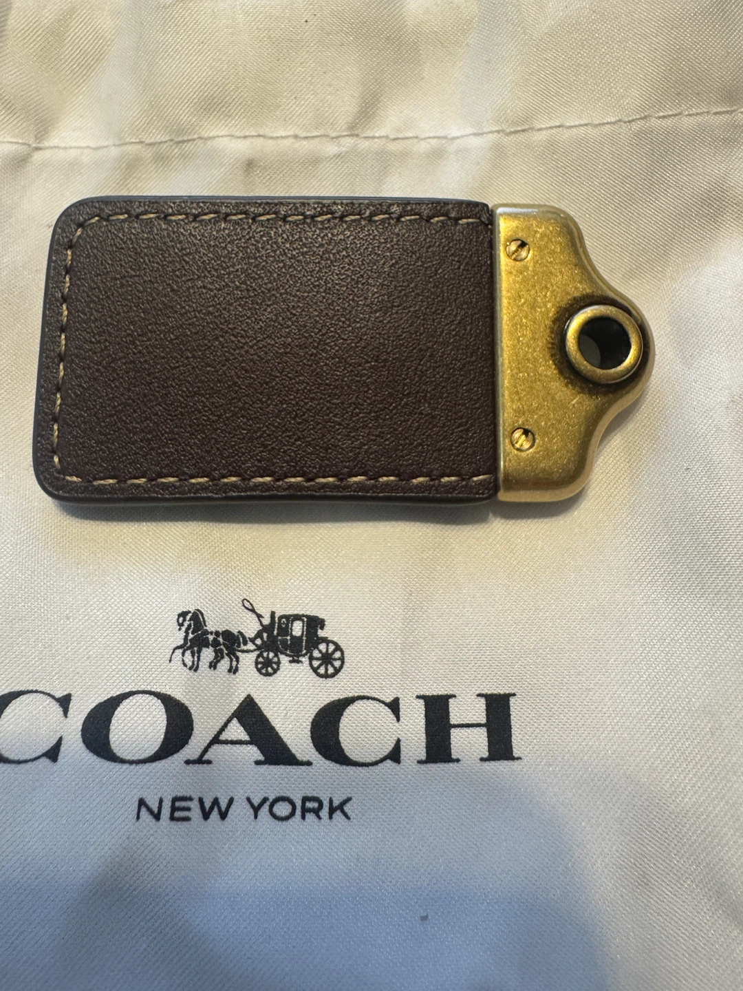 Coach Horse and Carriage Leather Bag Tag - photo 3