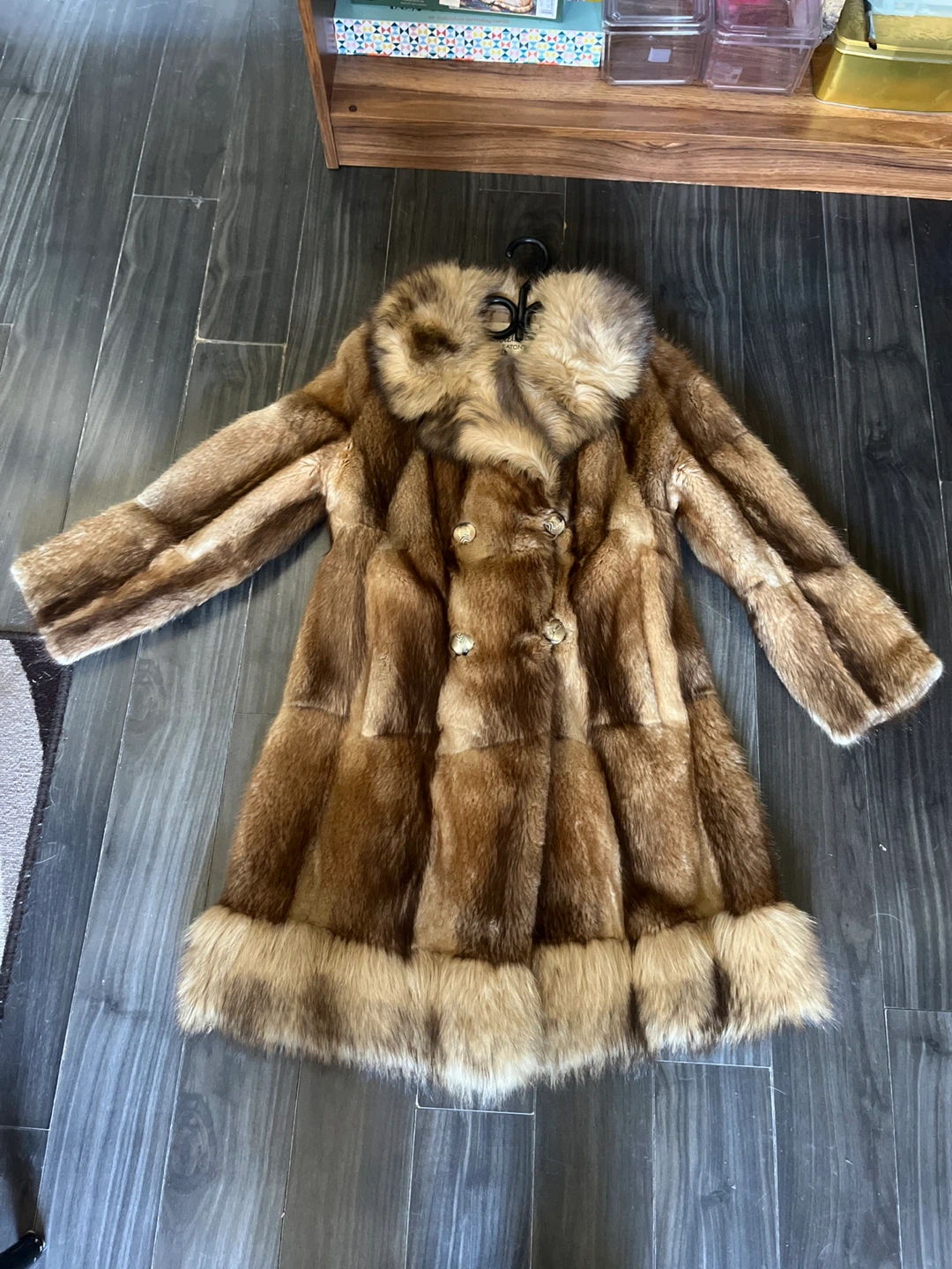Vintage Royal Court Faux Fur Coat