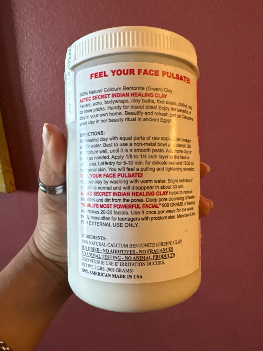 🏈 Aztec Secret Indian Healing Clay 2 lb - photo 3