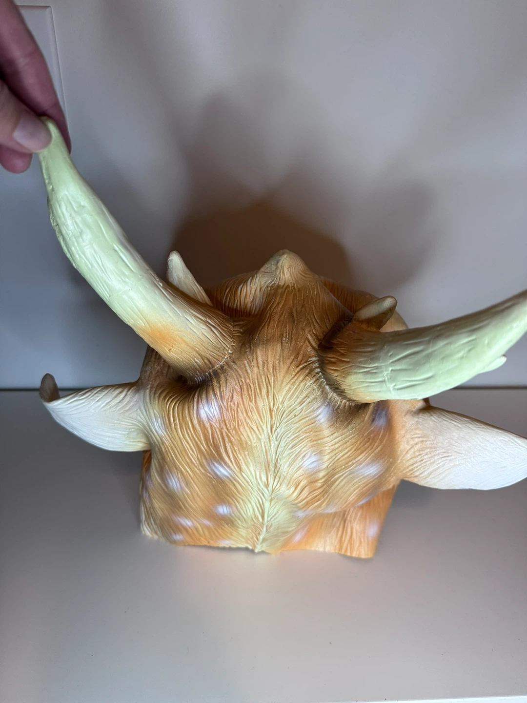 Adult full head Sika deer latex mask, only tried on!!! - photo 3