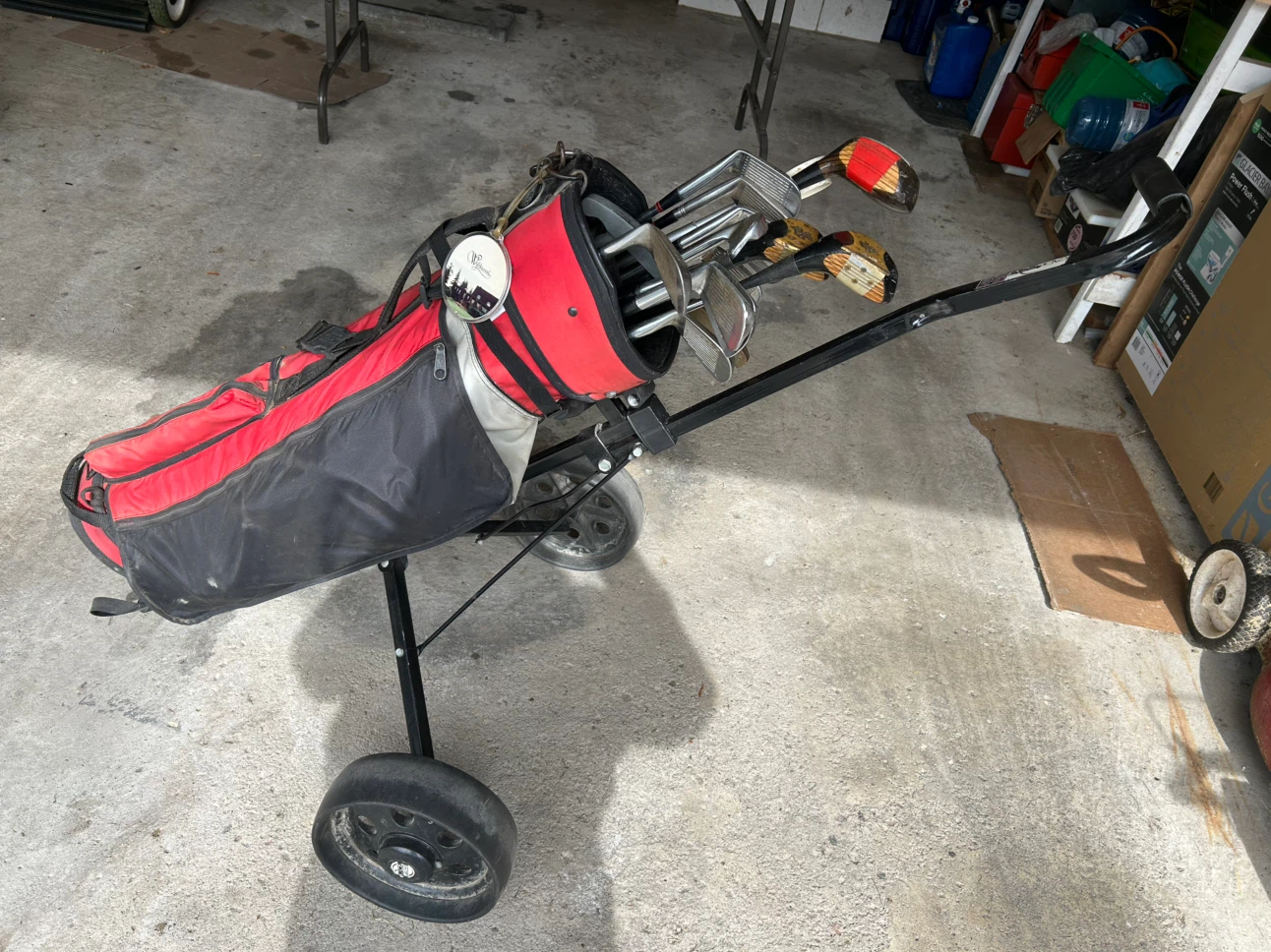 Golf Club Set with Pull Cart and Shoes - photo 2
