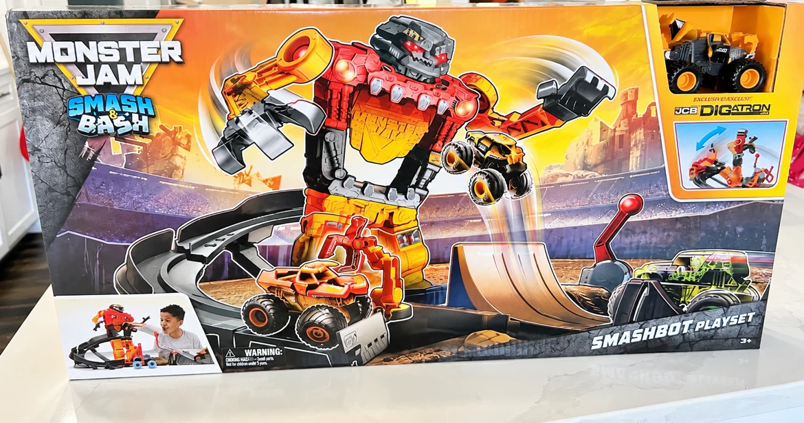 Monster Jam Smash & Bash Smashbot Playset – NEW! 🚙💥  💥 Only $20!