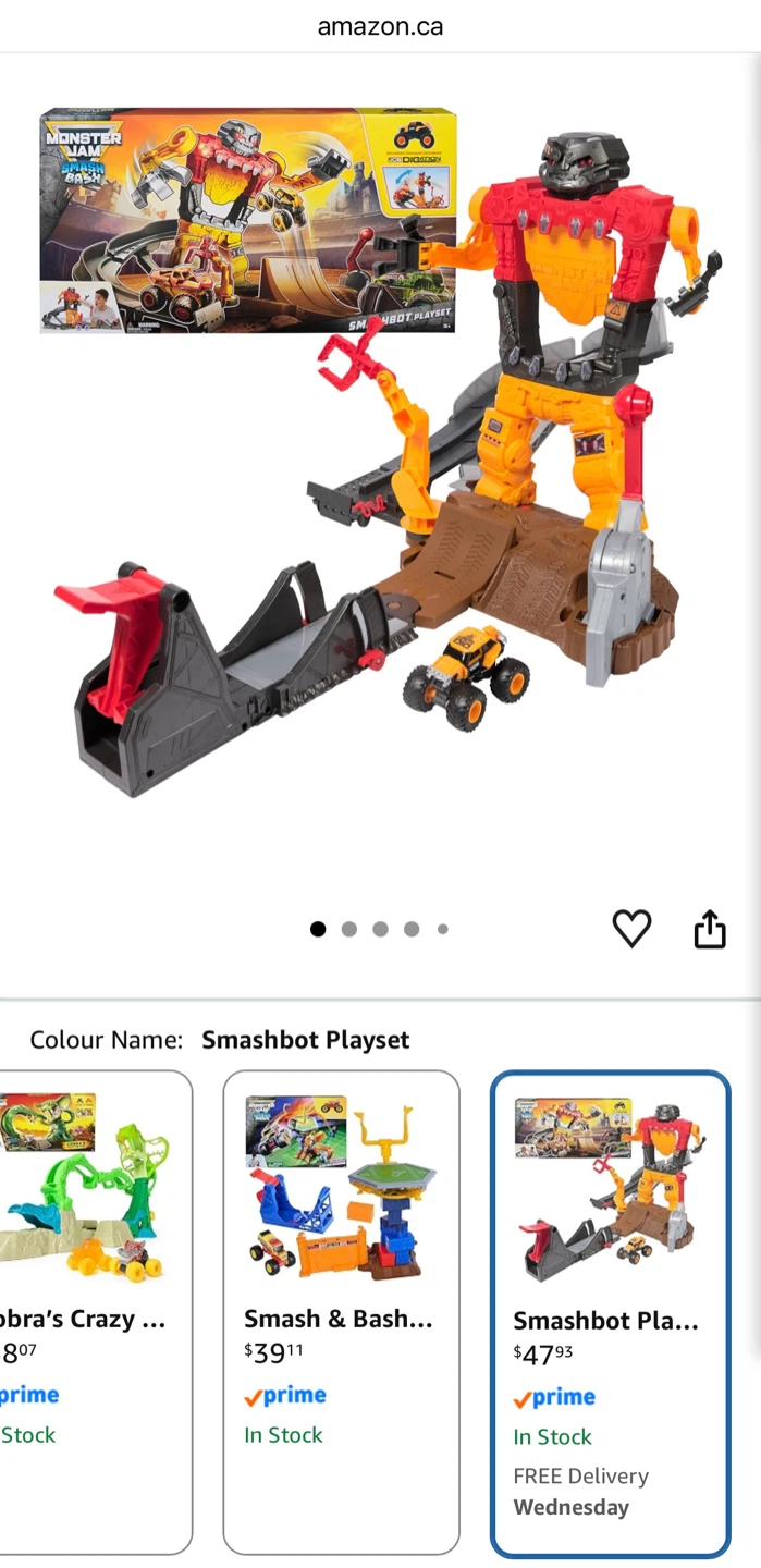 Monster Jam Smash & Bash Smashbot Playset – NEW! 🚙💥  💥 Only $20! - photo 4