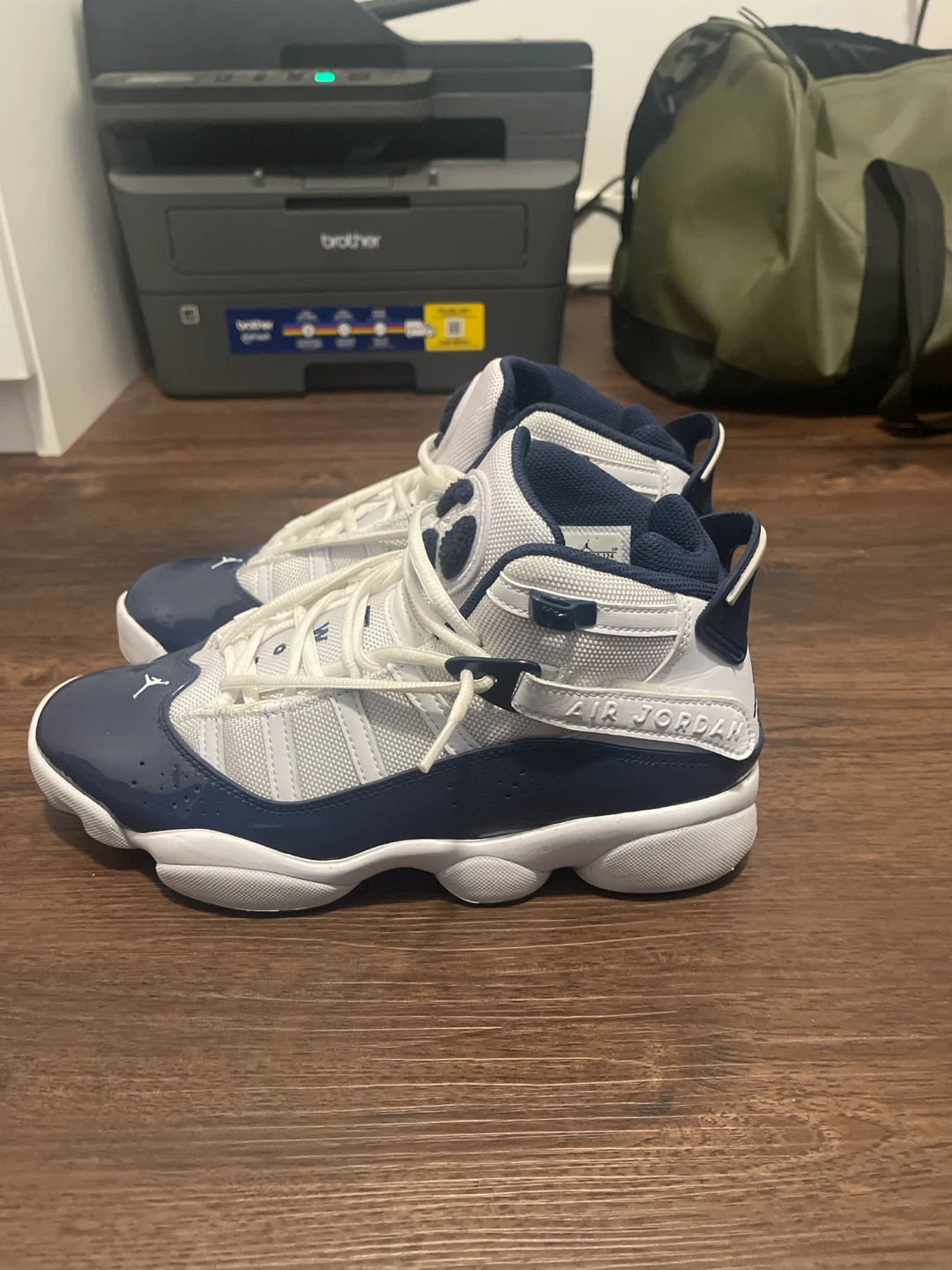 Air Jordan 6 Rings White Navy