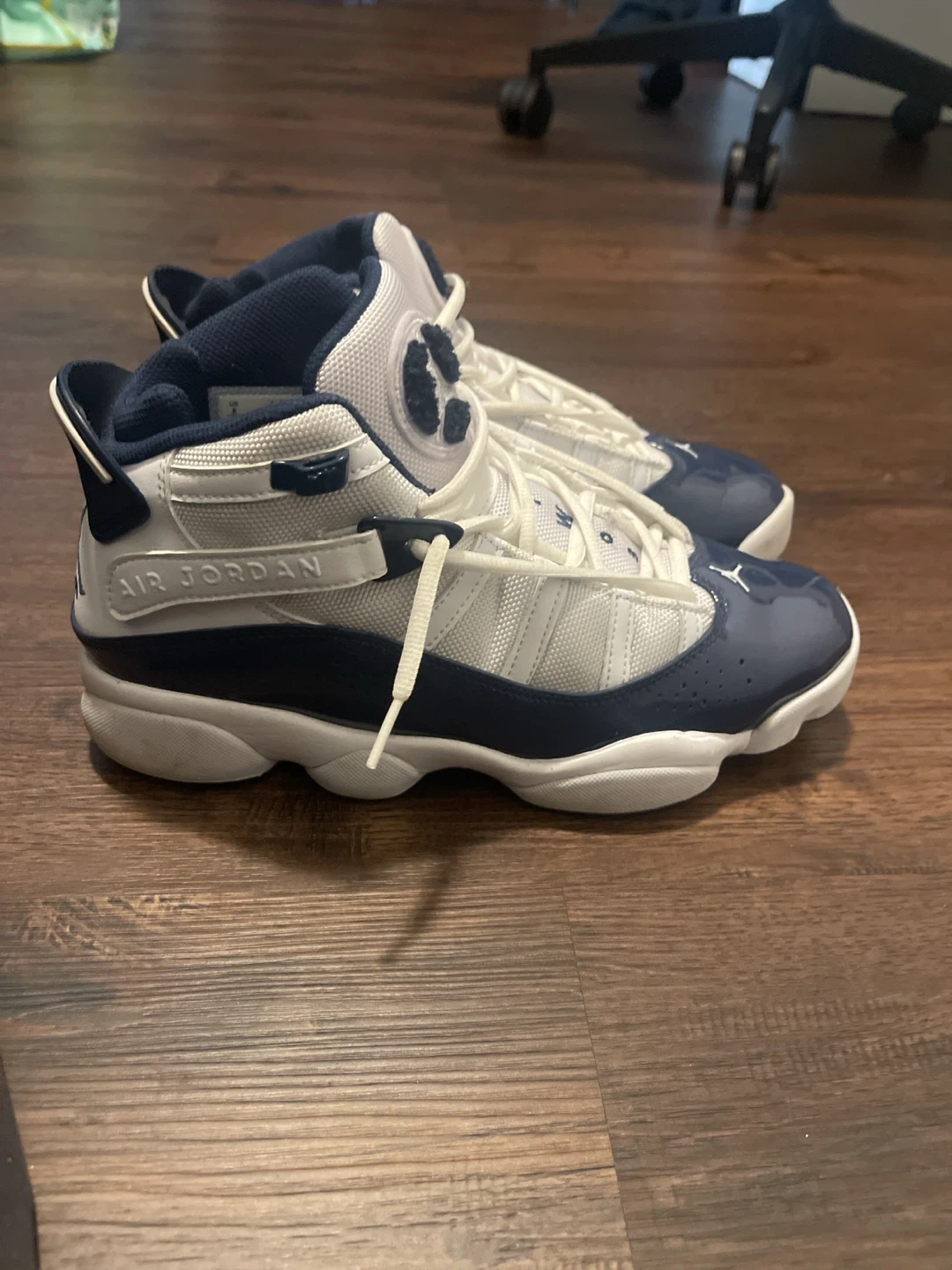 Air Jordan 6 Rings White Navy - photo 3