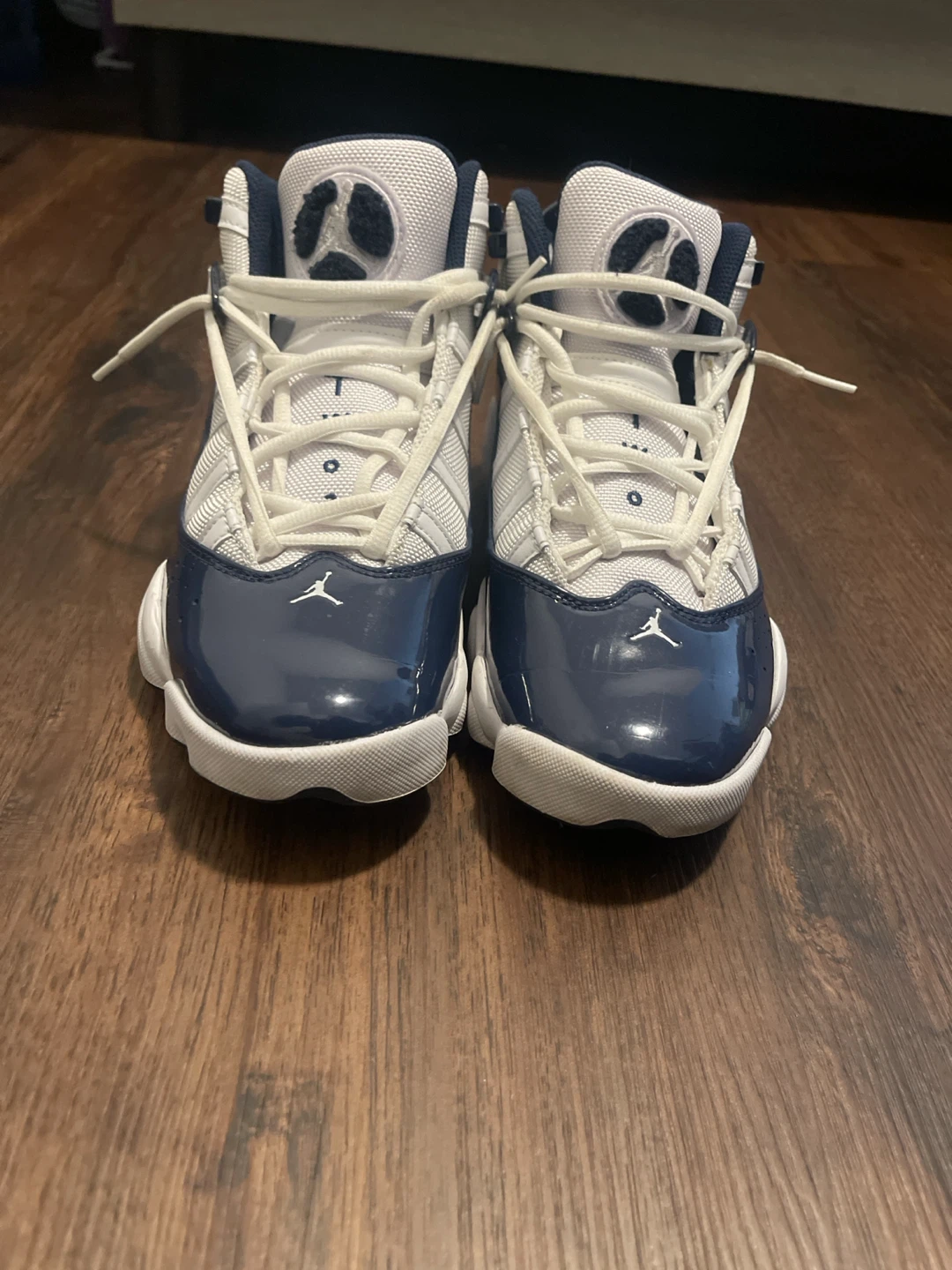 Air Jordan 6 Rings White Navy - photo 4