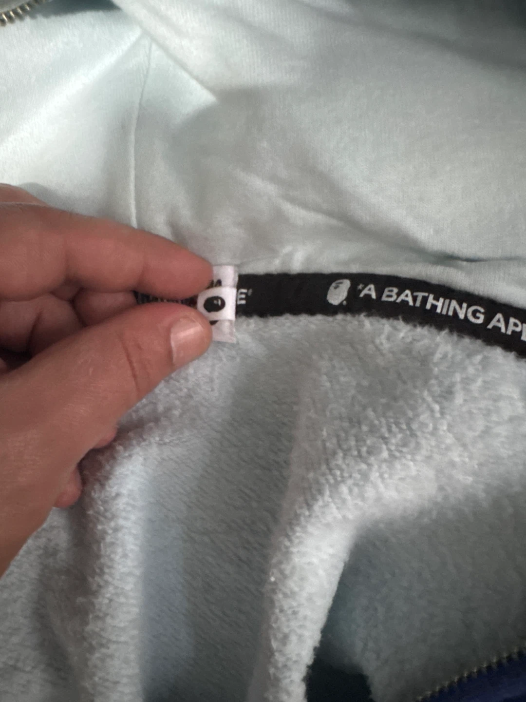 A Bathing Ape Blue Camo Shark Hoodie 3XL - photo 3