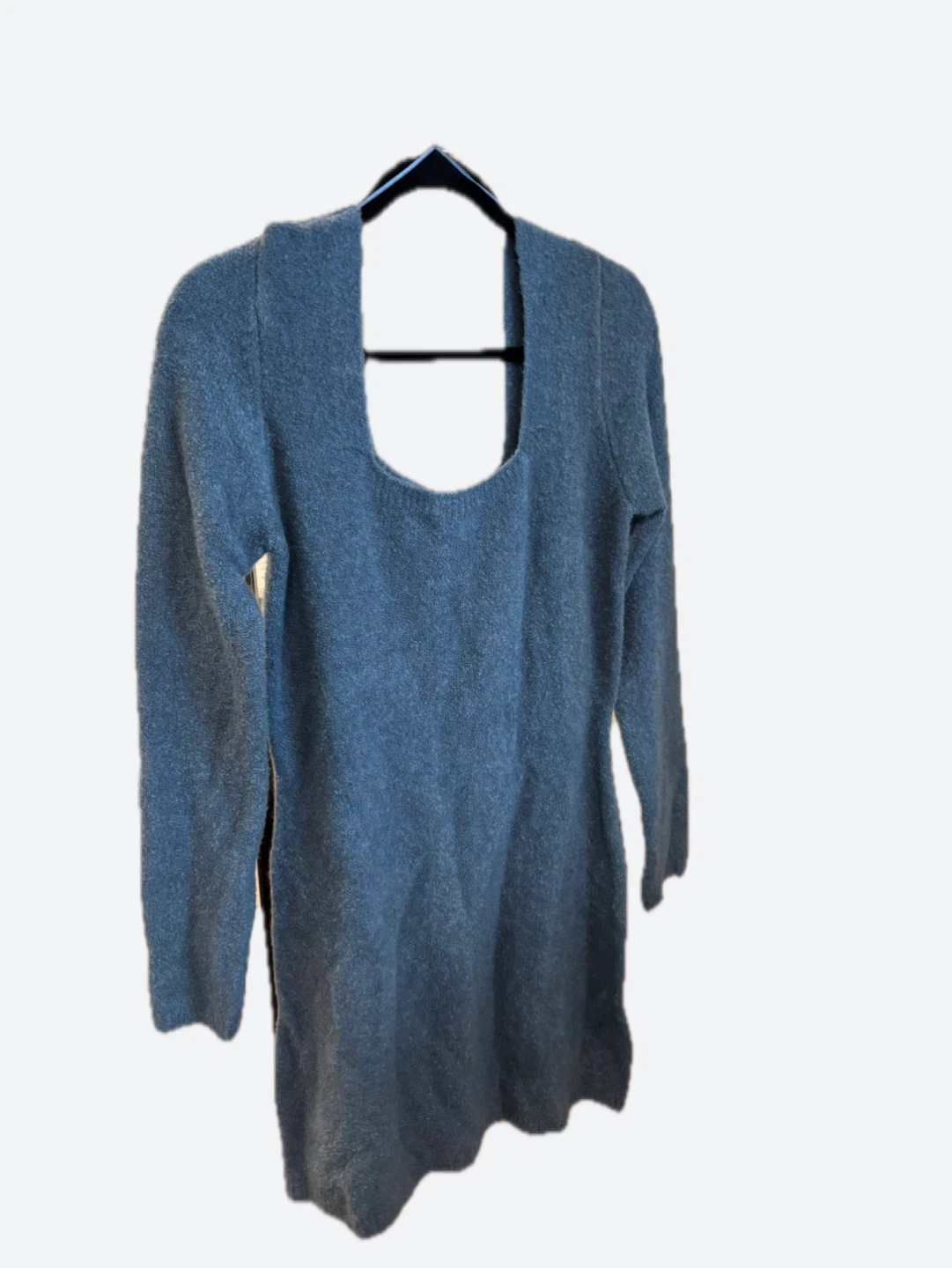 Zara Blue Knit Sweater Dress
