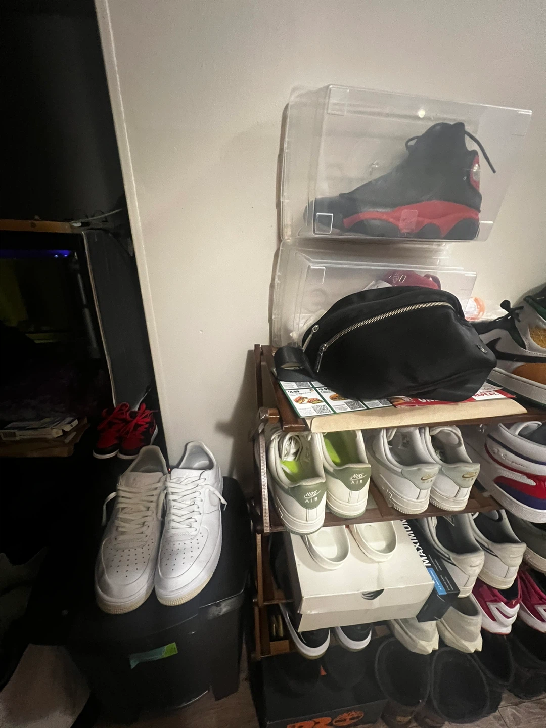 Nike Air Force 1 White Sneakers - Size 9us