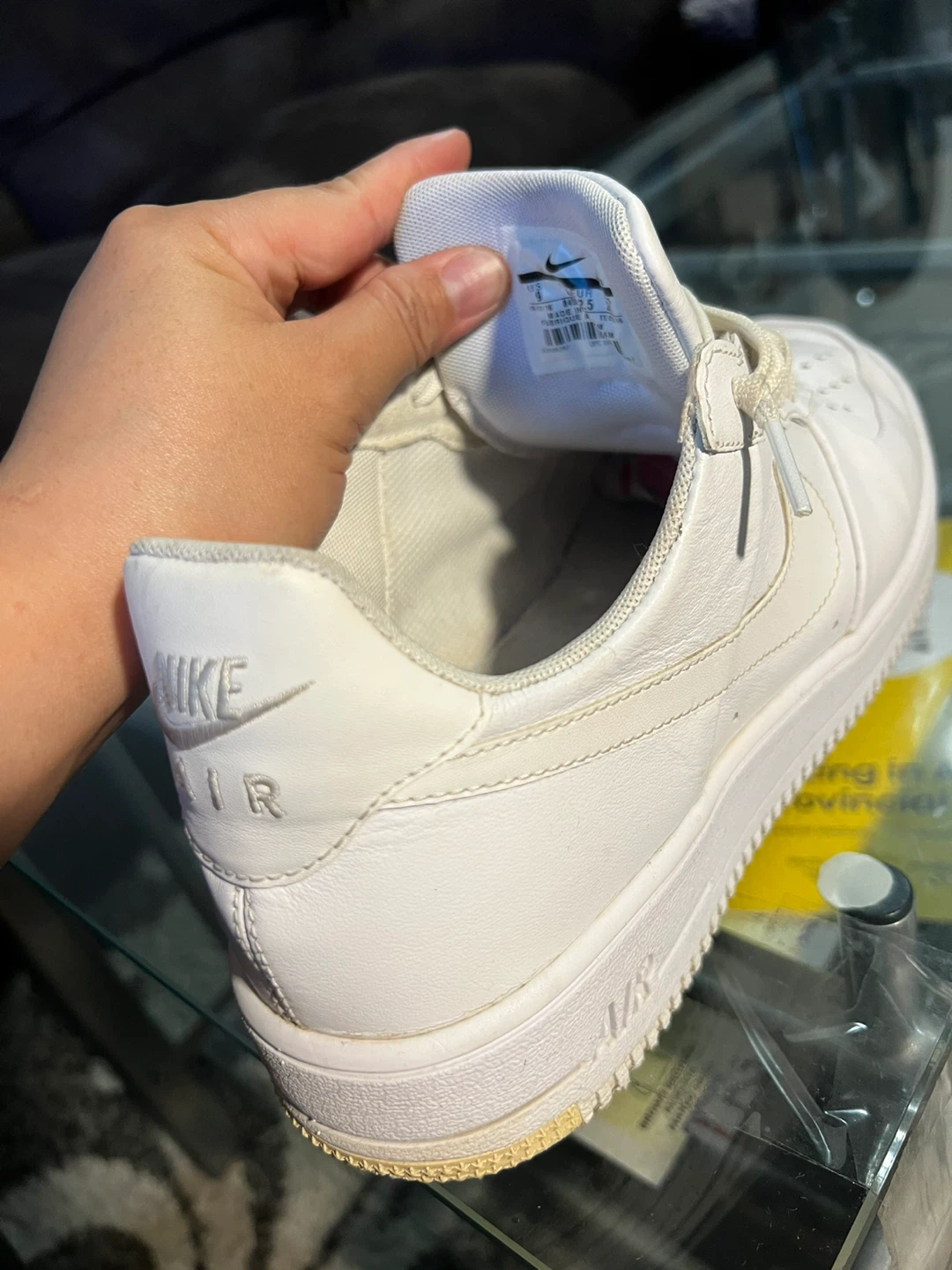 Nike Air Force 1 White Sneakers - Size 9us - photo 5