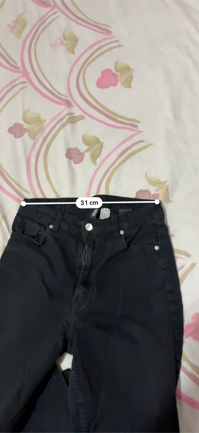 H&M 🏈 Divided Black Wide Leg Jeans Size 10 - photo 2