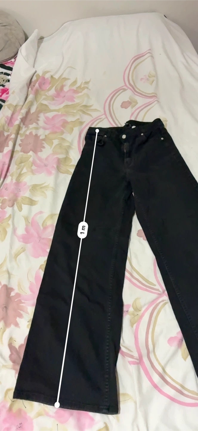 H&M 🏈 Divided Black Wide Leg Jeans Size 10 - photo 5