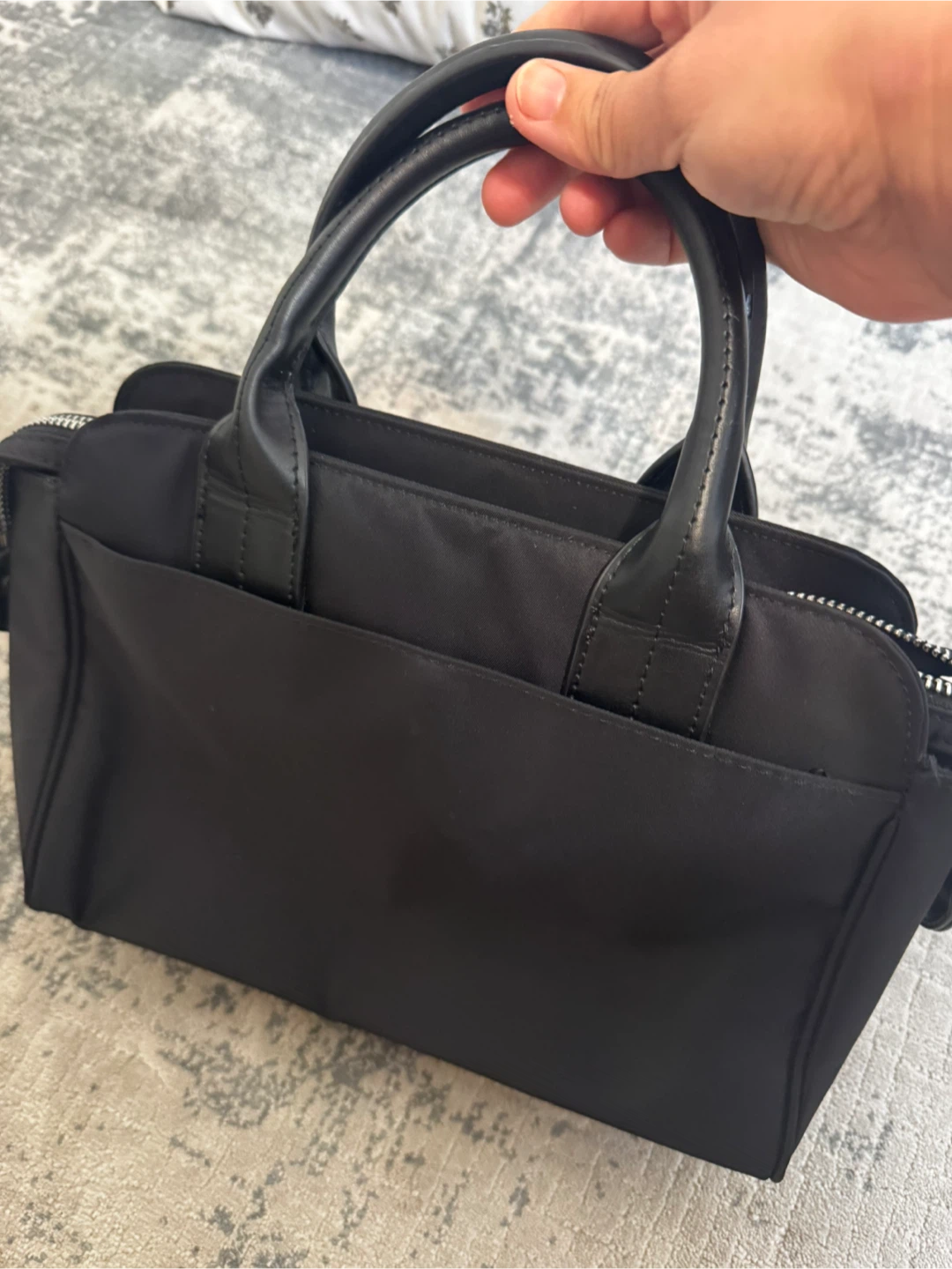Agnès b. black nylon handbag - photo 2