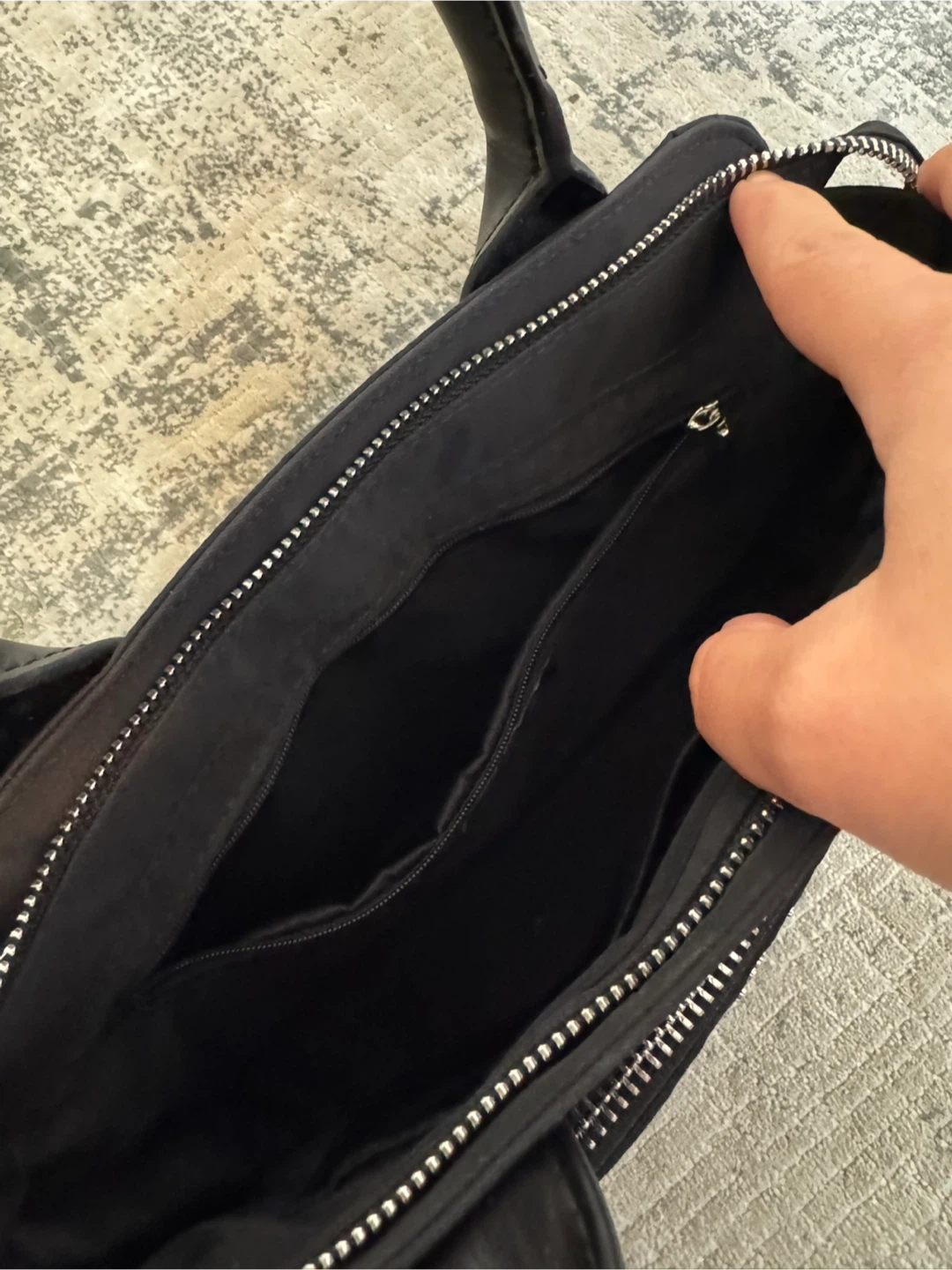 Agnès b. black nylon handbag - photo 3