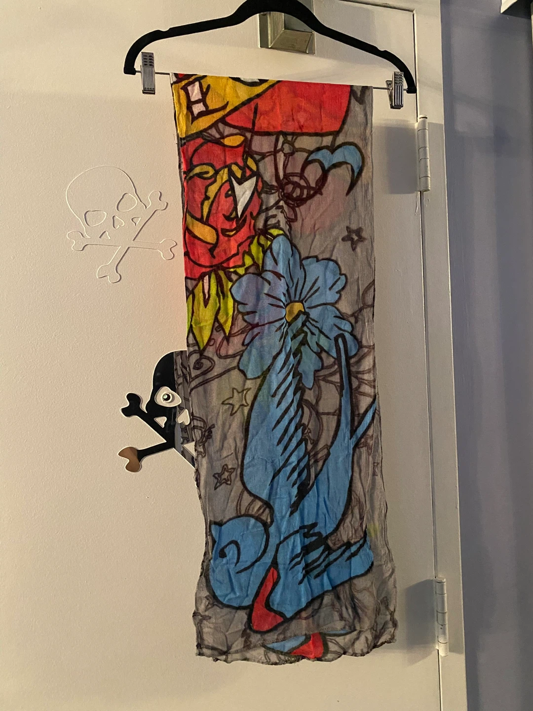 Ed Hardy Tattoo Print Scarf 🏈