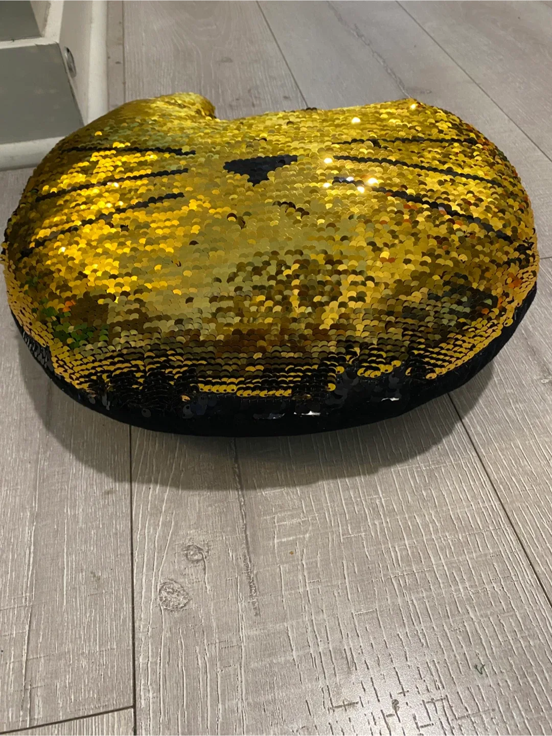 Reversible Sequin Cat Pillow - photo 4
