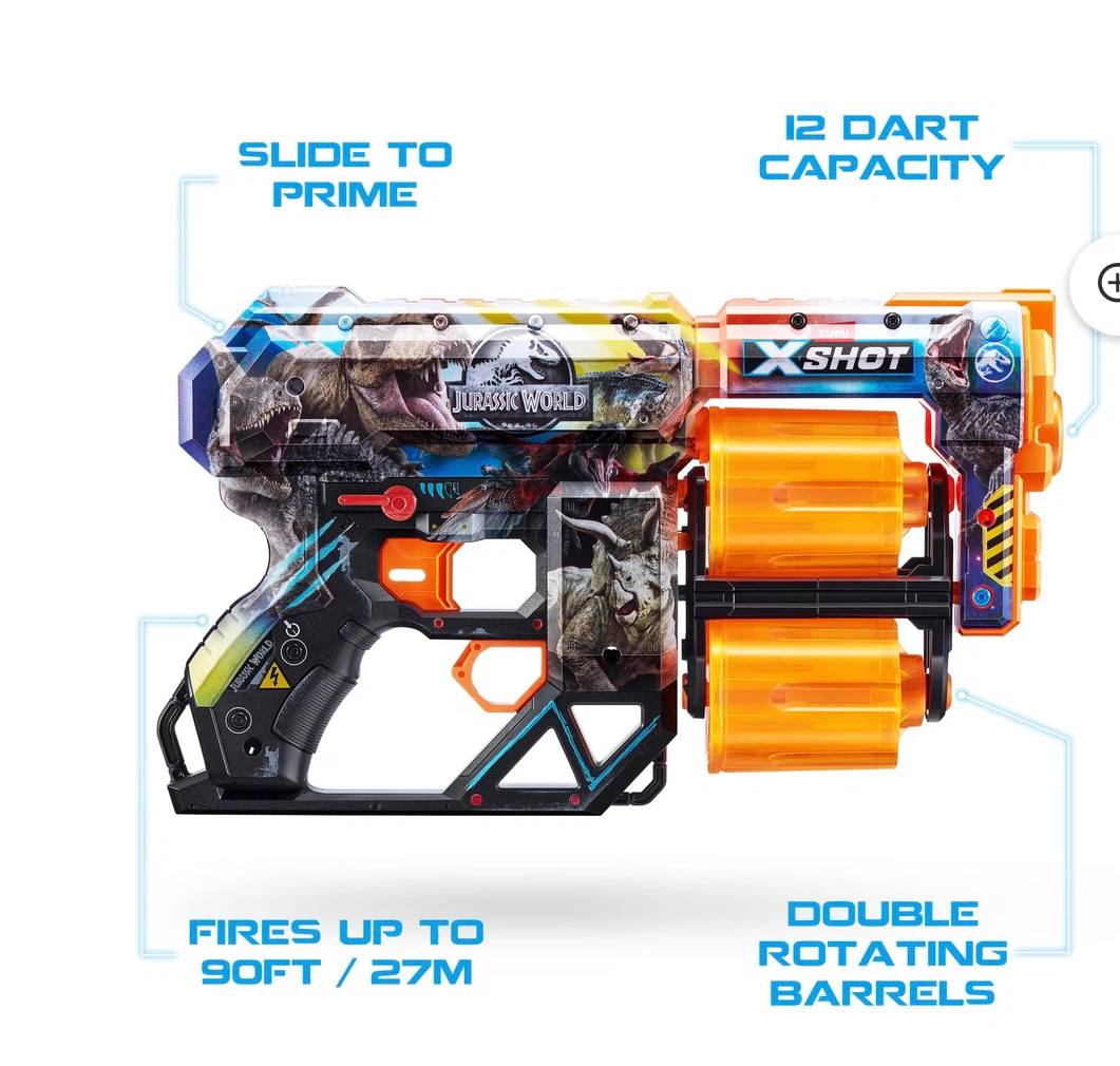🦖 X-Shot Skins Jurassic World Blaster – BRAND NEW! 🎯 - photo 4