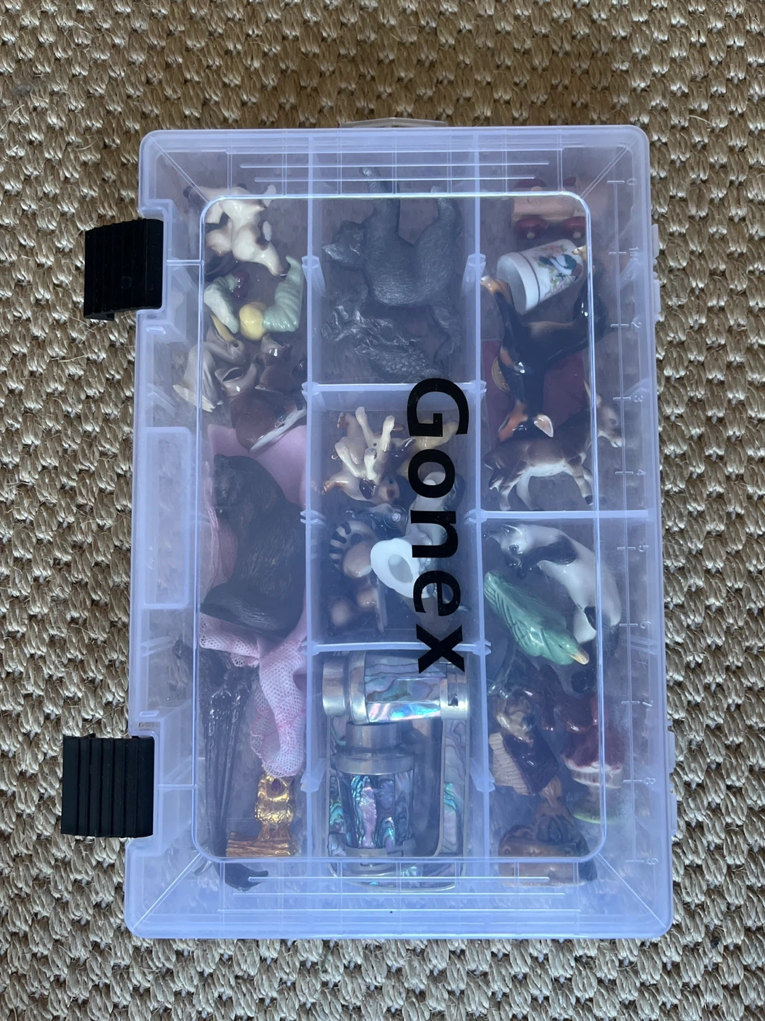 Assorted Miniature Collectible Figurines with Gonex Case - photo 2