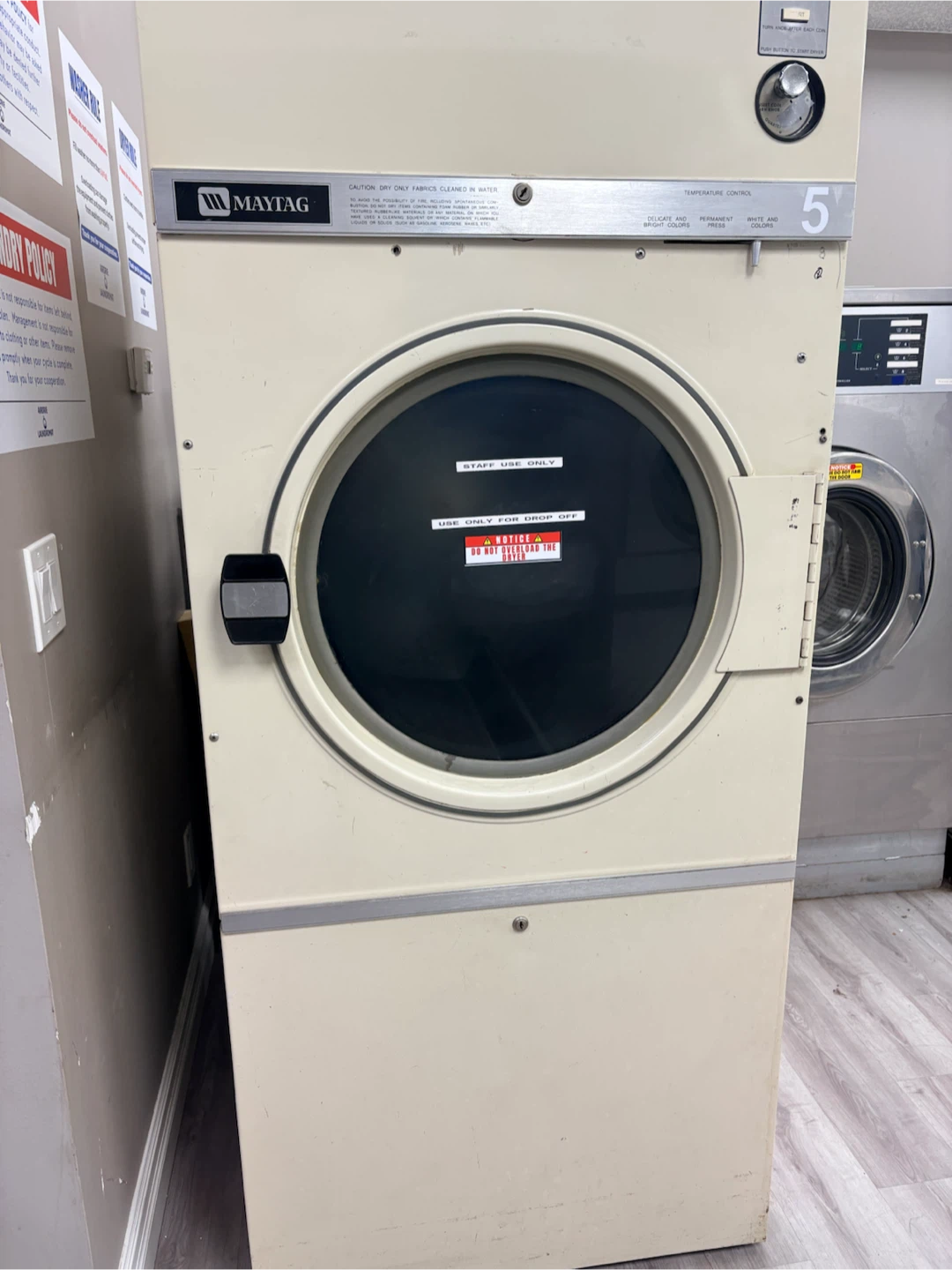 Commercial washer and dryer