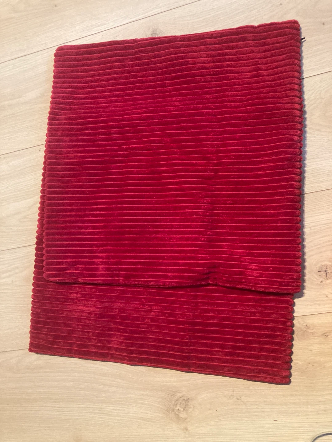 Red Corduroy Cushion Cover