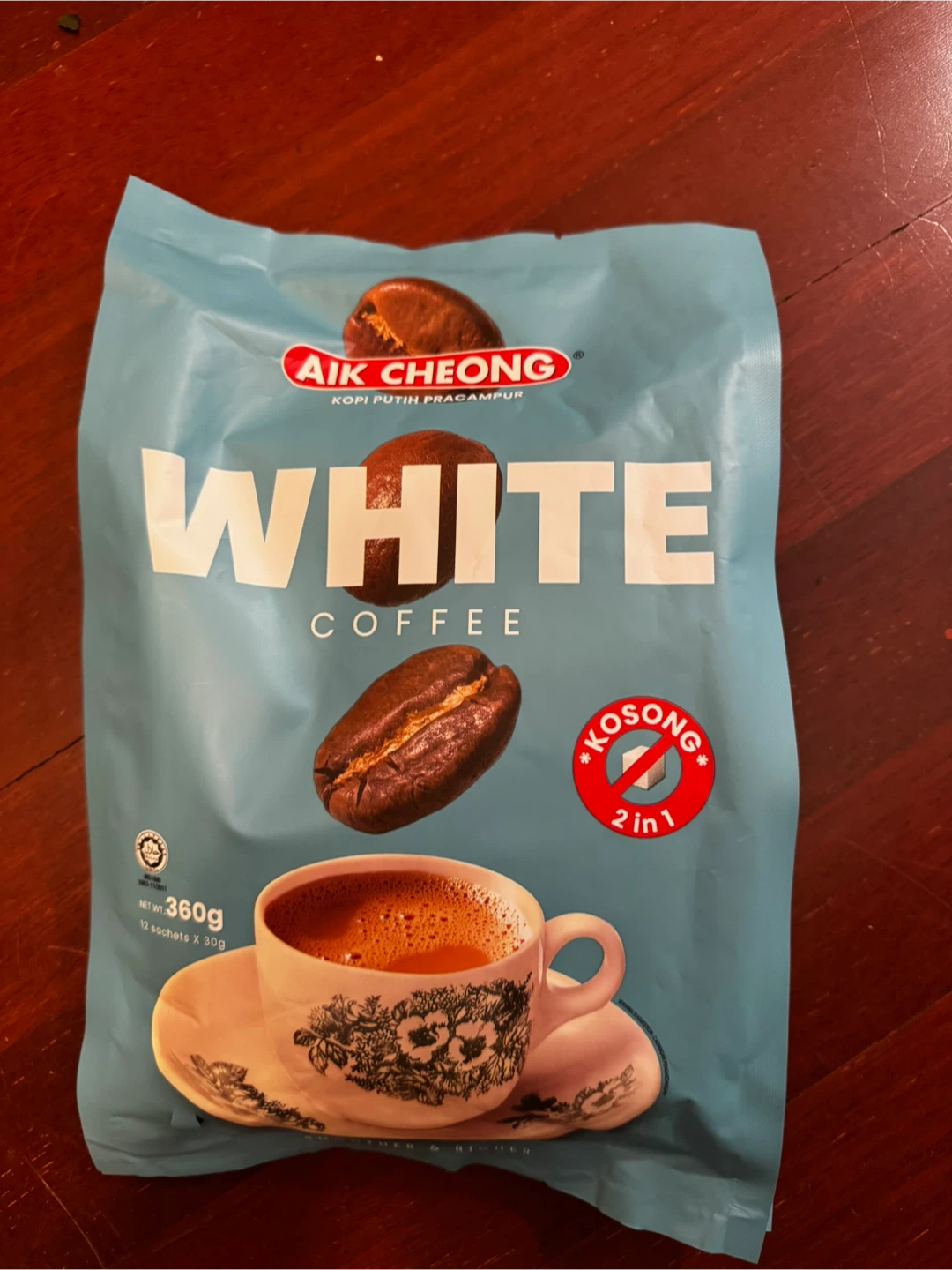 Aik Cheong 2 in 1 White Coffee Kosong 360g