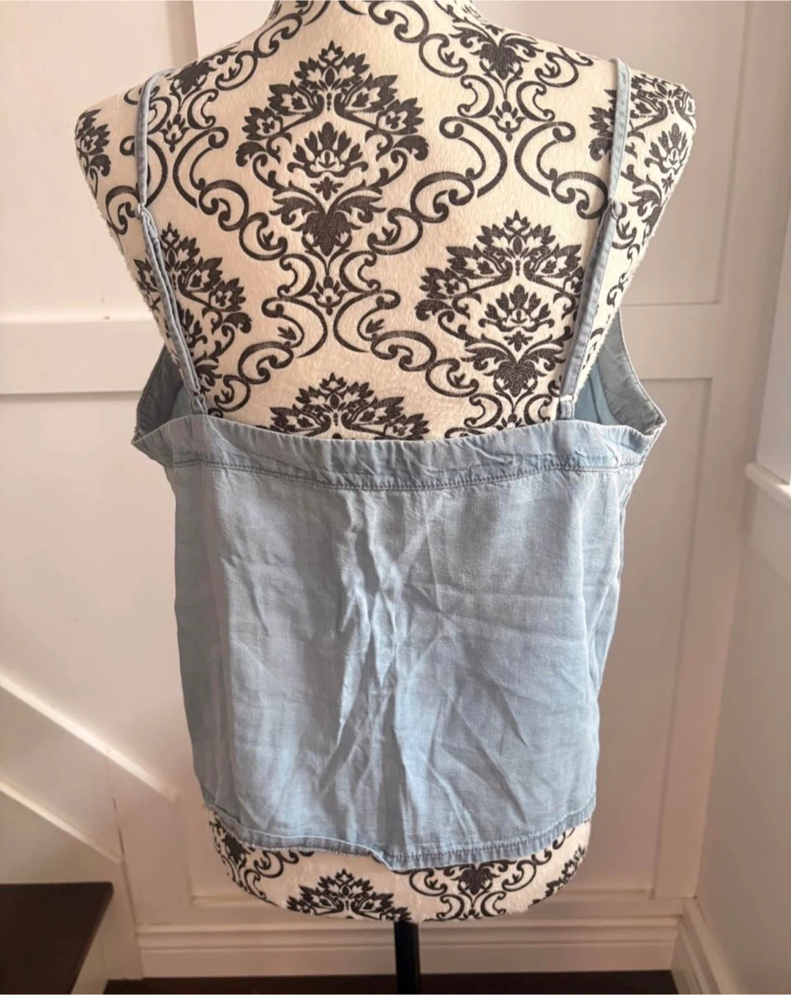 🏈DD77 Light Blue Denim Camisole - photo 2