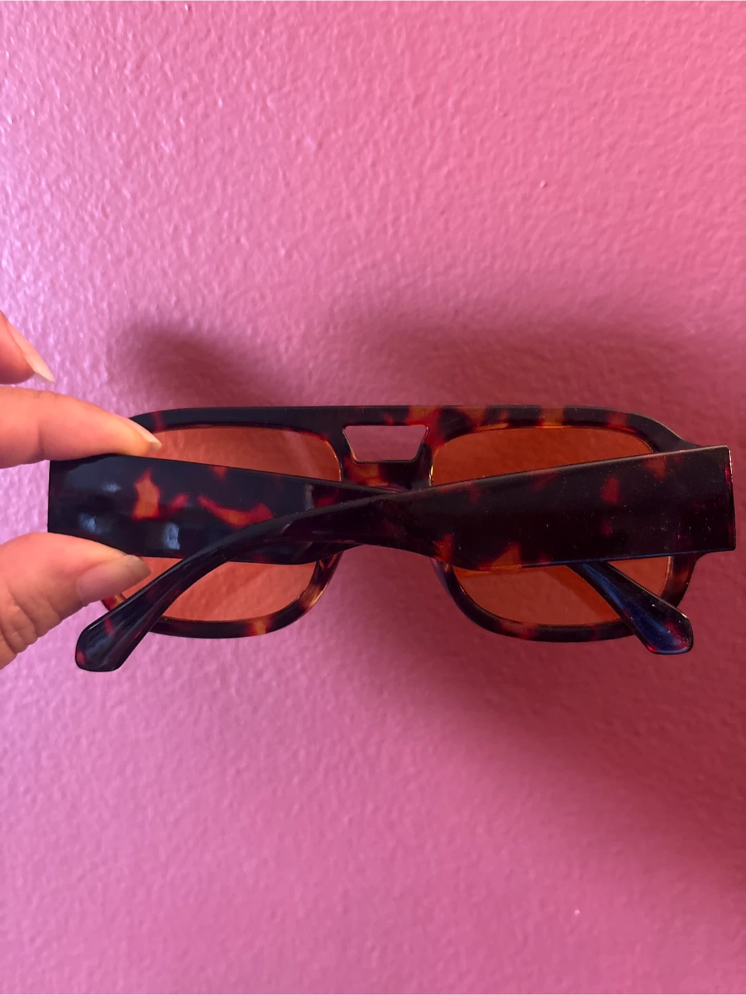 🏈 Tortoiseshell Aviator Sunglasses with Orange Lenses - photo 2
