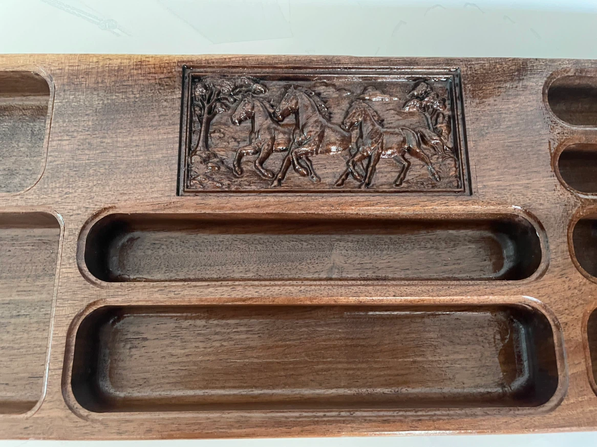Jewelry Tray with Horse Carving - photo 2