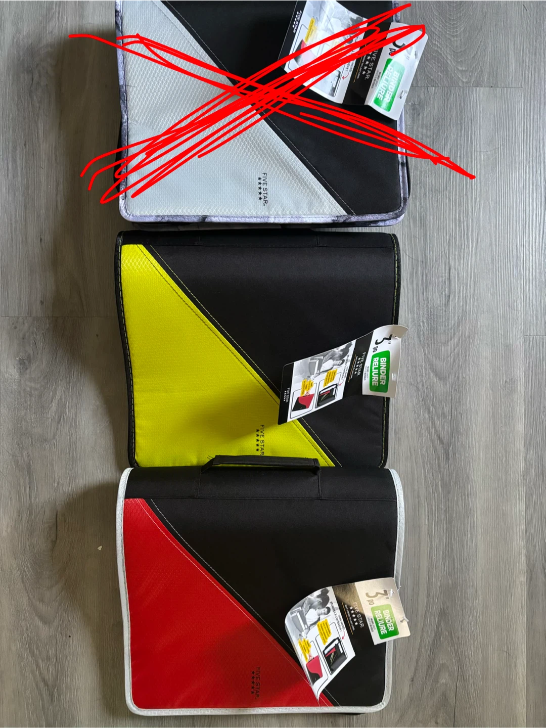 Five Star 3-Inch Zipper Binders 🏈