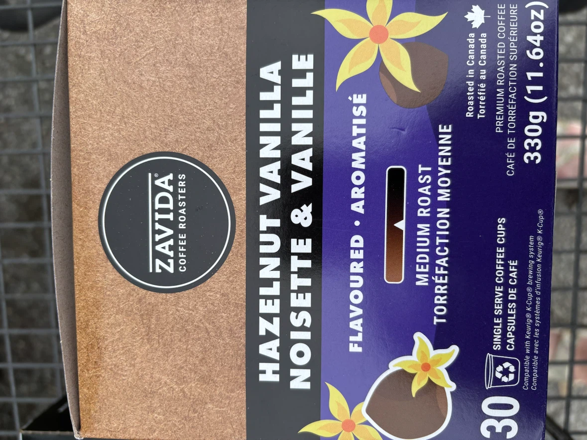 🏈 Zavida Hazelnut Vanilla Coffee Pods (30 count)