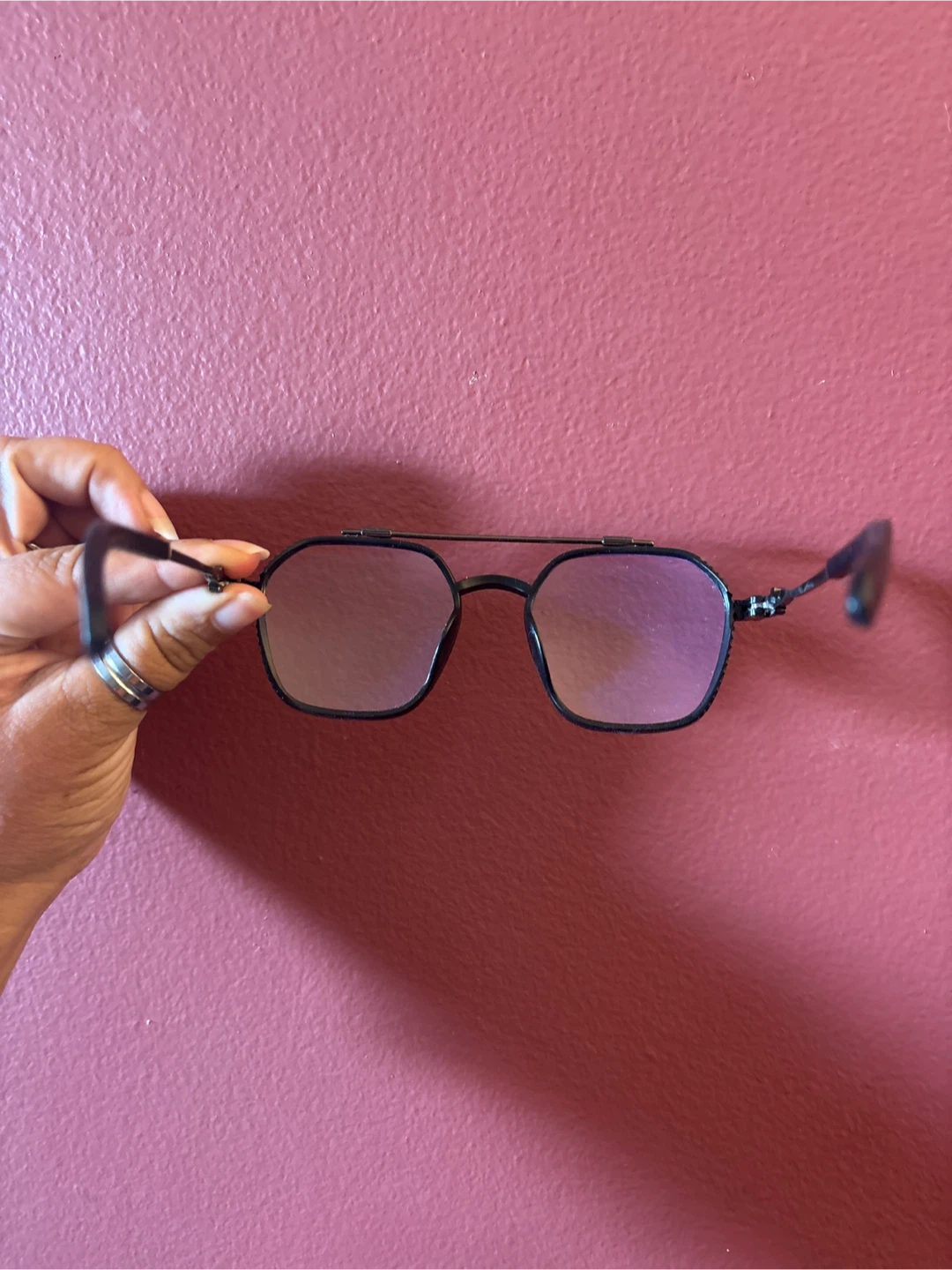 🏈 Black Blue Light Blocking Glasses - photo 3