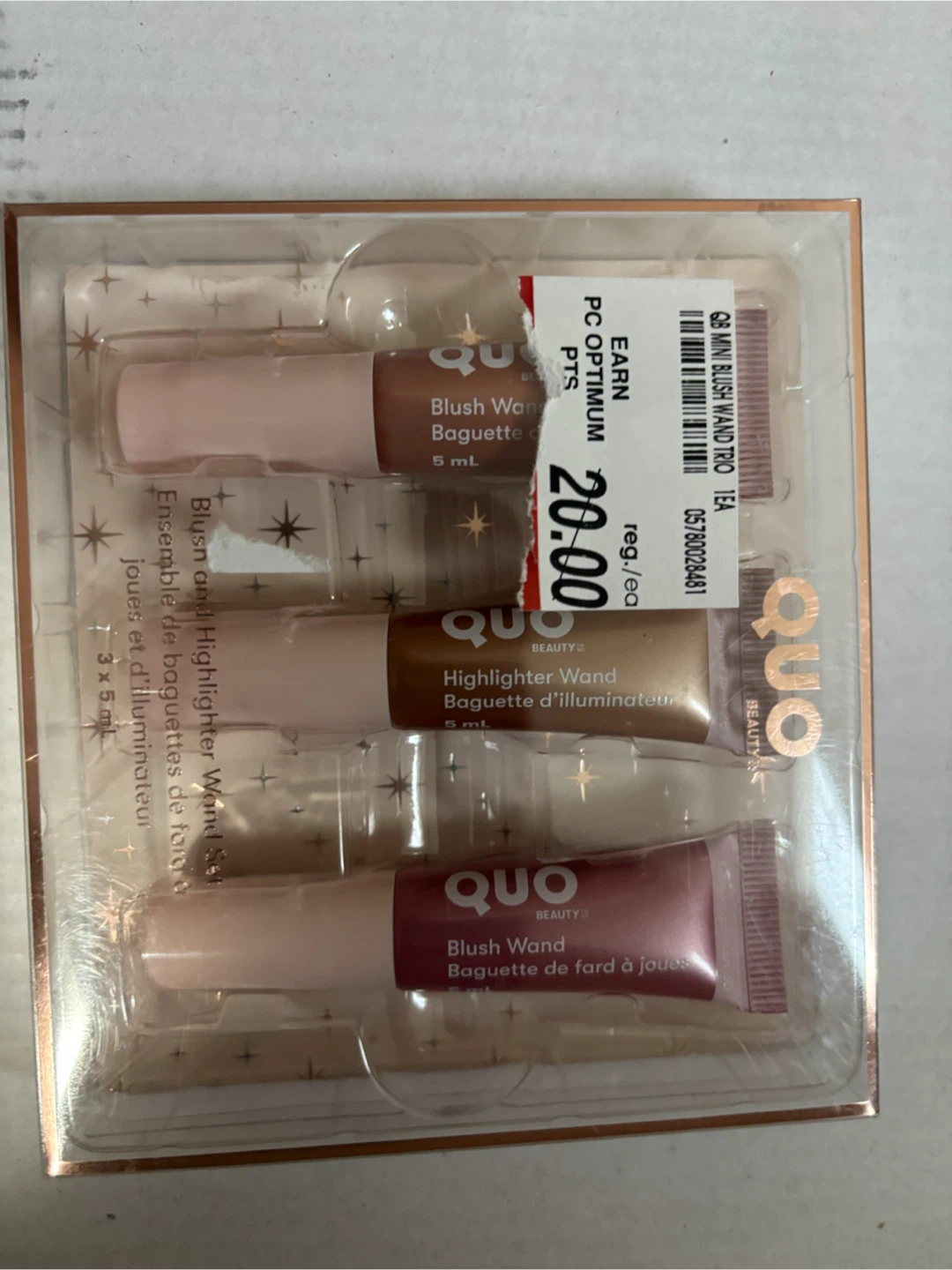 🏈 Quo Beauty Mini Blush and Highlighter Wand Trio