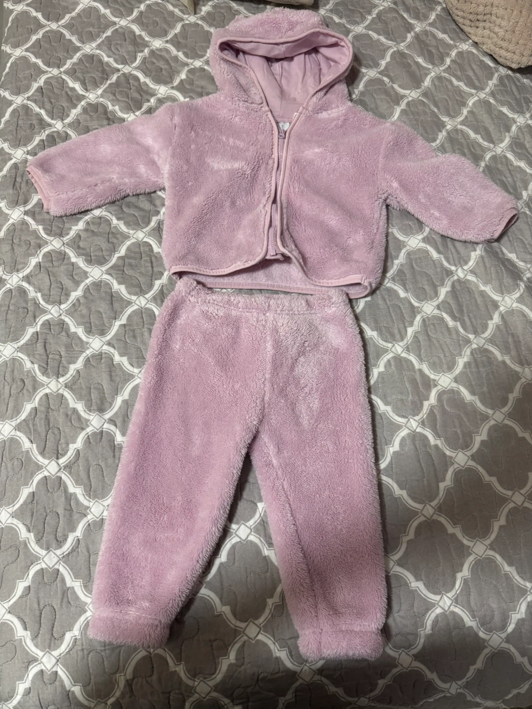 The Children's Place Fuzzy Pink Set