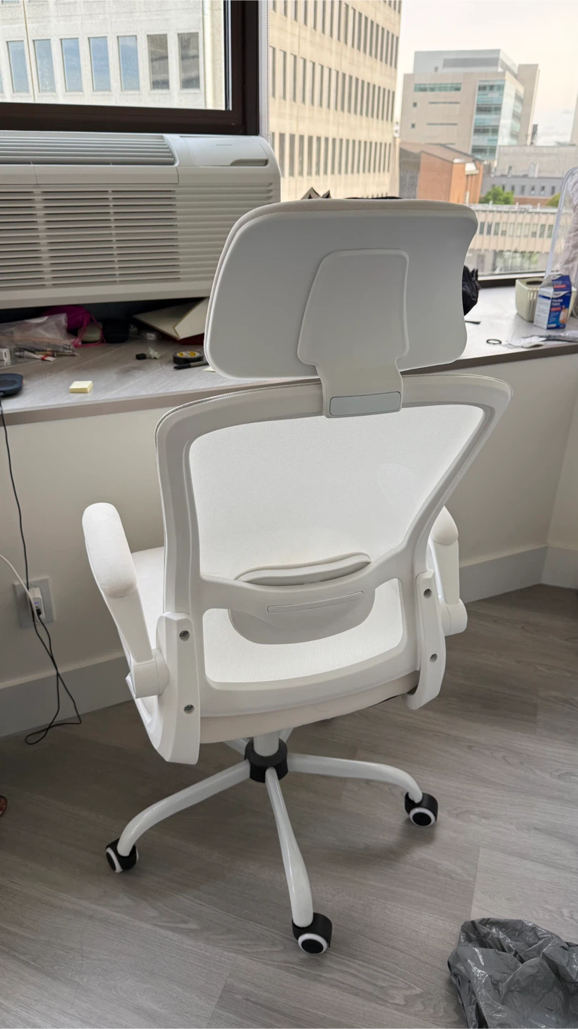 Ergonomic Office Chair, All White - photo 2