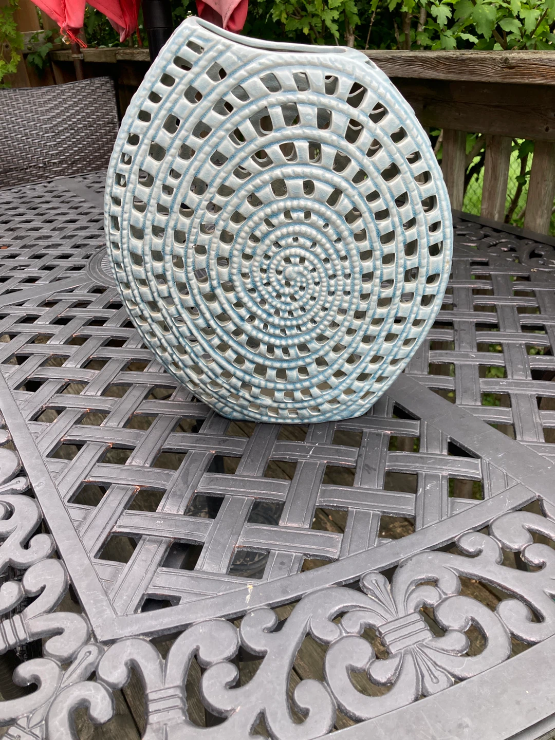 Decorative Spiral Ceramic Vase