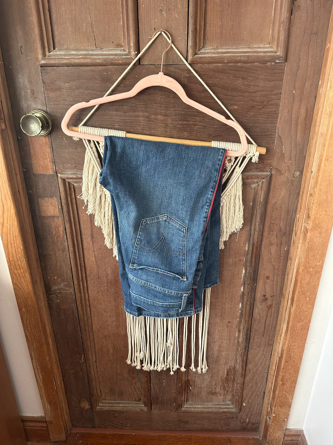 Red striped Levi’s jeans