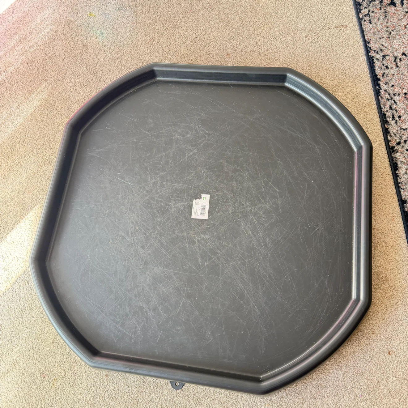 Large Black Tuff Tray