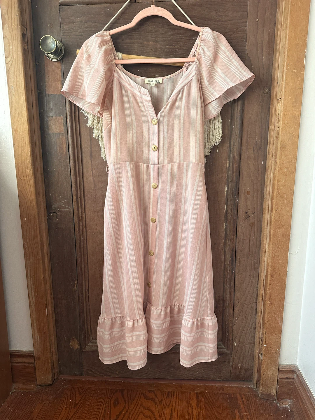 Pink striped dress