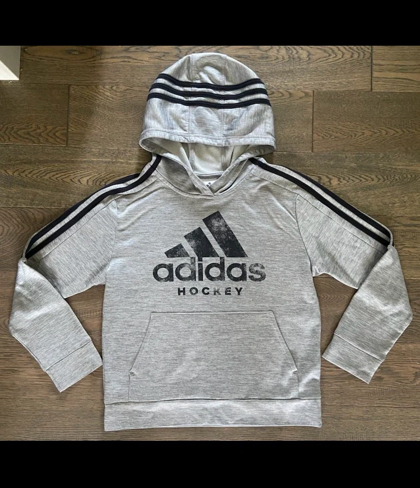 🏈 LIKE NEW: Adidas Hockey Hoodie - Size Youth M