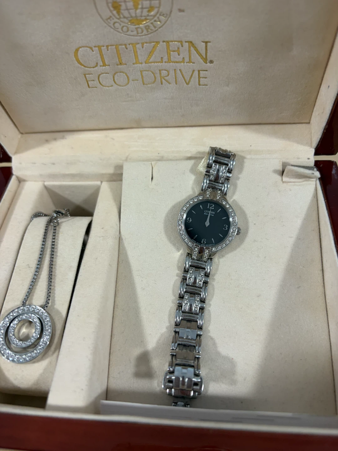 Citizen Eco-Drive Women's Watch and Necklace Set - photo 3