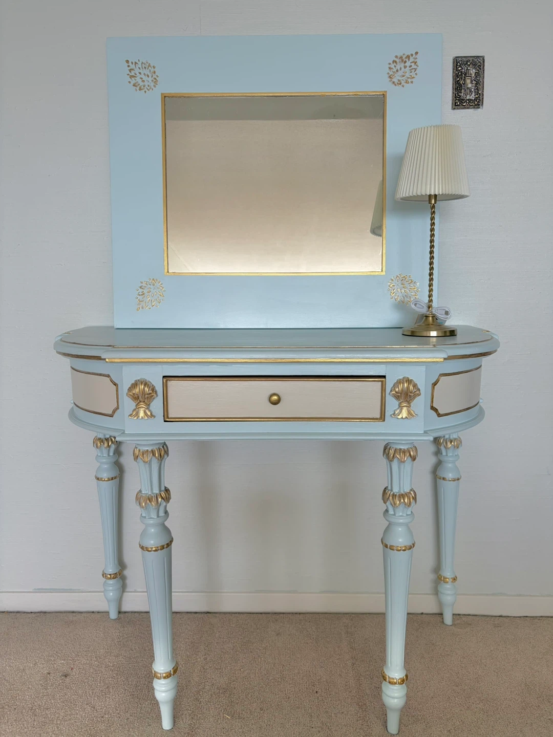 Consol ,mirror and stool - photo 2